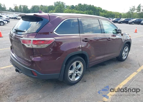 2016 Toyota Highlander Limited V6 from USA, damaged, VIN 5TDDKRFH8GS259534